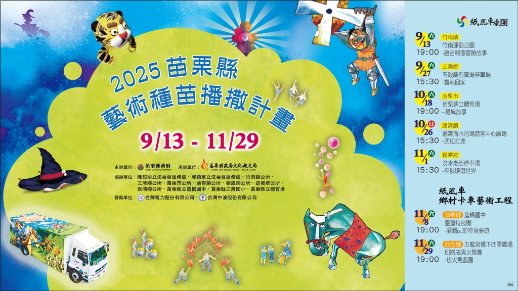 2025 苗栗縣藝術種苗播撒計畫